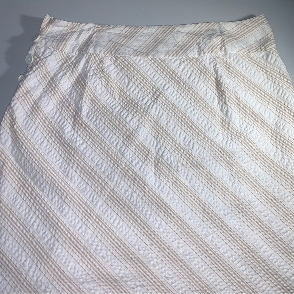 Ann Taylor Cream A-Line Skirt, Size 14
